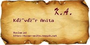 Kövér Anita névjegykártya